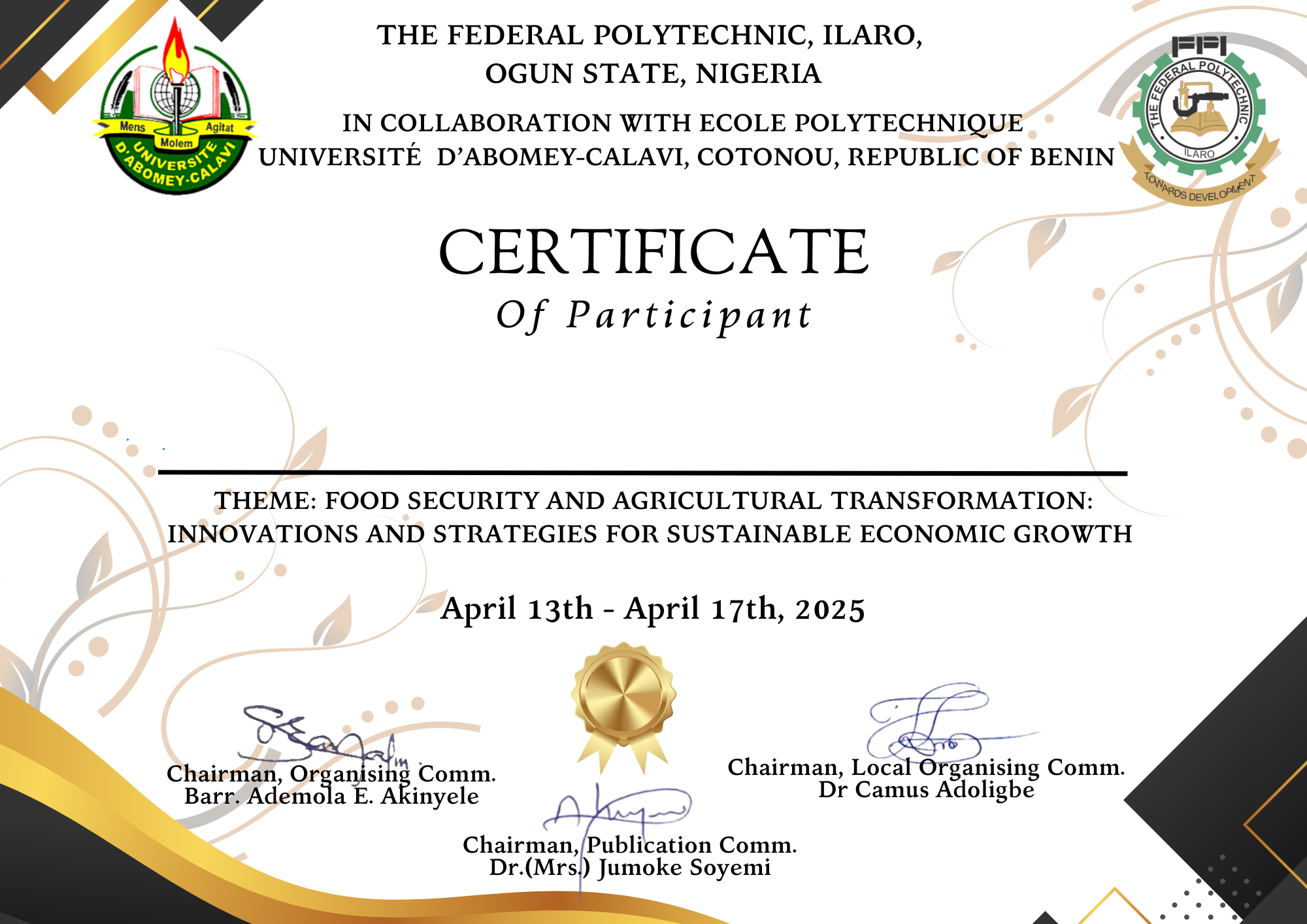 Participant Certificate